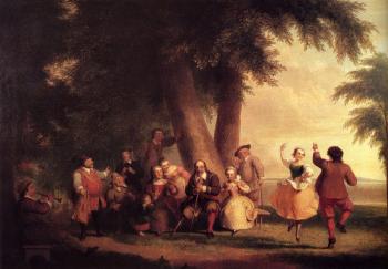 Asher Brown Durand : The Dance Of The Battery In The Presence Of Peter Stuyvesant
